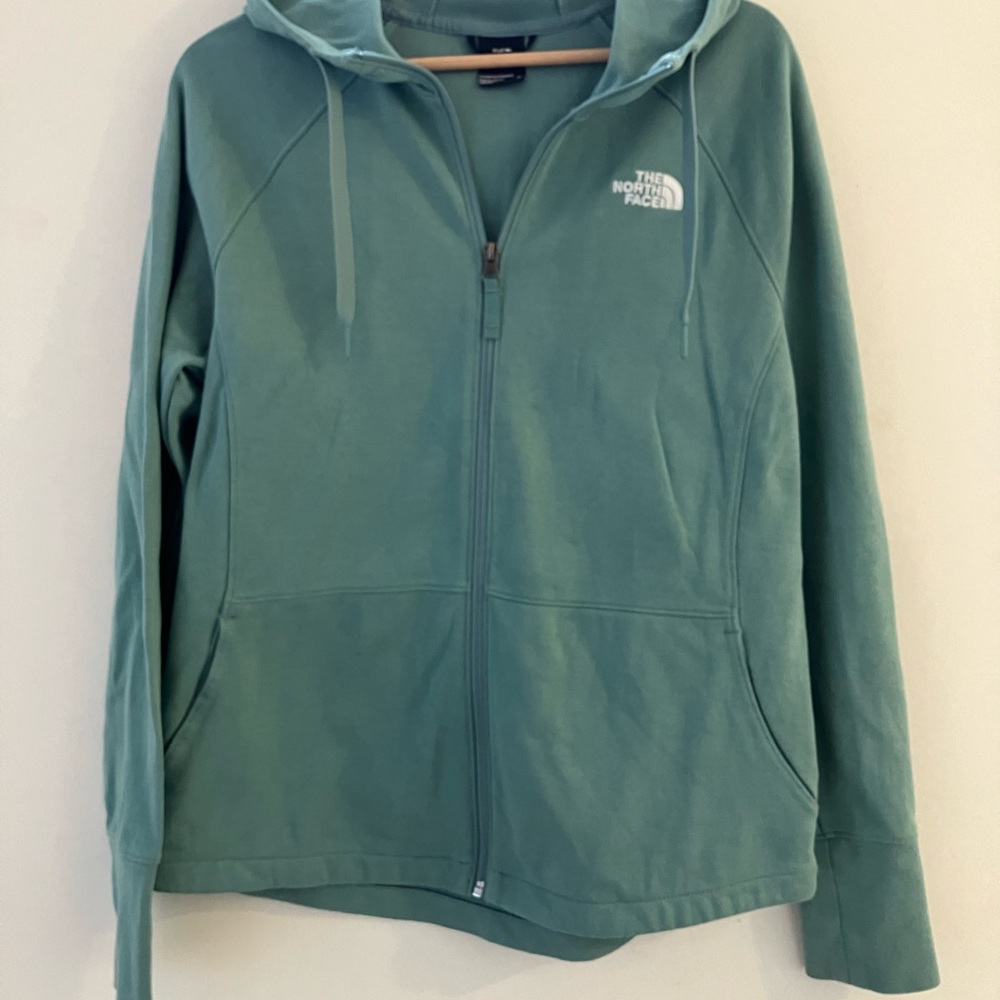 The North Face Women's Teal Full-Zip Hoodie